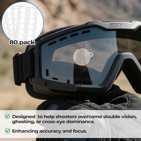 80-Pack 20mm Translucent Dot Patches for Shooting Glasses,Magic Dot for Shooting Glasses Blinders,Improve Accuracy Stickers for Hunting & Shooting in Saudi Arabia
