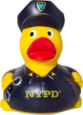 بومة حرفية مرخصة رسميا في مدينة نيويورك التذكارية 4 بوصة بطة مطاطية صفراء (بطة مطاطية NYPD) in Saudi Arabia