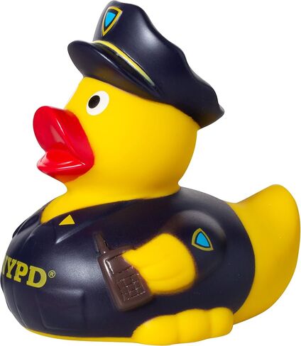بومة حرفية مرخصة رسميا في مدينة نيويورك التذكارية 4 بوصة بطة مطاطية صفراء (بطة مطاطية NYPD) in Saudi Arabia