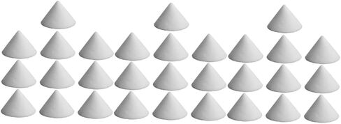 Plafope 30 pcs ركضات الفخار السيراميك للأظافر للفرن مخروط 6 أدوات الأثاث للركنات الدعم الأظافر لوازم الفخار دعم أكسيد الألمنيوم الأبيض in Saudi Arabia