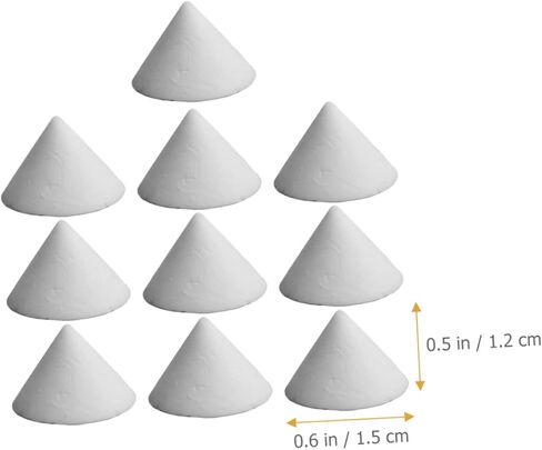 Plafope 30 pcs ركضات الفخار السيراميك للأظافر للفرن مخروط 6 أدوات الأثاث للركنات الدعم الأظافر لوازم الفخار دعم أكسيد الألمنيوم الأبيض in Saudi Arabia