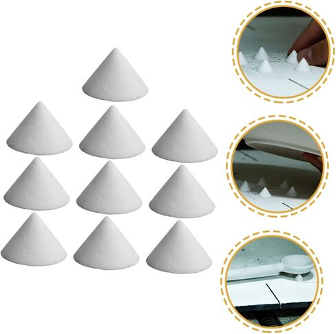 Plafope 30 pcs ركضات الفخار السيراميك للأظافر للفرن مخروط 6 أدوات الأثاث للركنات الدعم الأظافر لوازم الفخار دعم أكسيد الألمنيوم الأبيض in Saudi Arabia