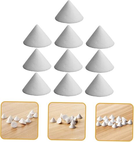 Plafope 30 pcs ركضات الفخار السيراميك للأظافر للفرن مخروط 6 أدوات الأثاث للركنات الدعم الأظافر لوازم الفخار دعم أكسيد الألمنيوم الأبيض in Saudi Arabia