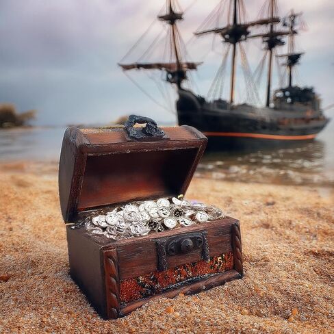 عملات ذهبية 10 PCS مصغرة 1: 6 مقياس المعدني المعدني - St Patrick Leprechaun ، Treasure Pirate ، Dollhouse Coins (25 Coins) in Kuwait