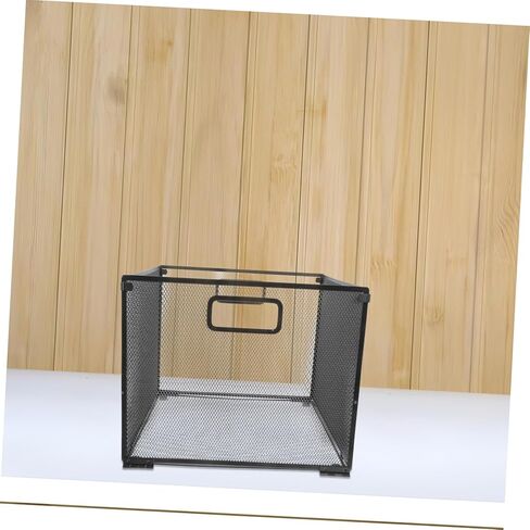 Black Iron File Frame Storage Basket - Foldable Document Organizer for Desk Wall Hanging File Holder Multi-Functional Office and Home Storage Solution in Saudi Arabia