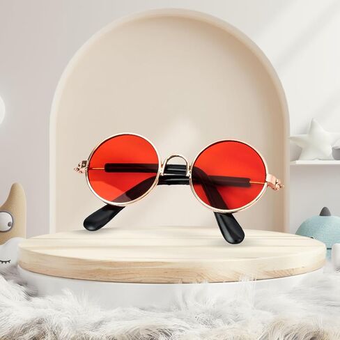 5pcs Doll Glasses, 5 Colors Plastic Doll Dress up Eyeglasses for lububu Toy Glasses Costume Accessories Compatible with 5.12 Inch Figures in Kuwait