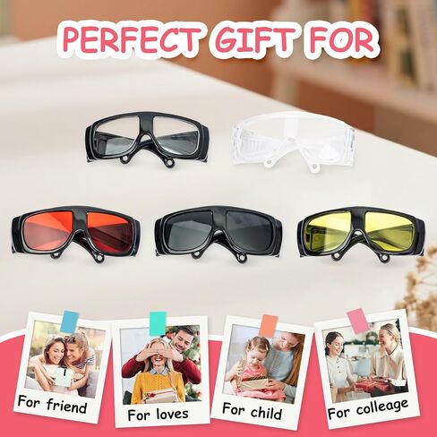 5pcs Doll Glasses, 5 Colors Plastic Doll Dress up Eyeglasses for lububu Toy Glasses Costume Accessories Compatible with 5.12 Inch Figures in Kuwait