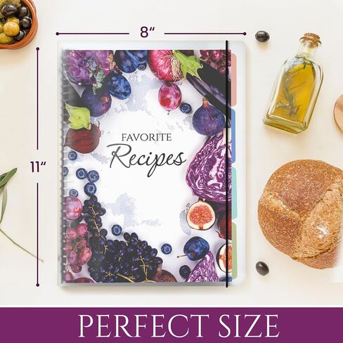 كتاب وصفات متجر ALC لكتابة وصفاتك الخاصة - موثق وصفة الطهاة الحديثة مع 140 قوالب ومكافأة 20 ورقة - مثالية لتنظيم الوصفات in Saudi Arabia
