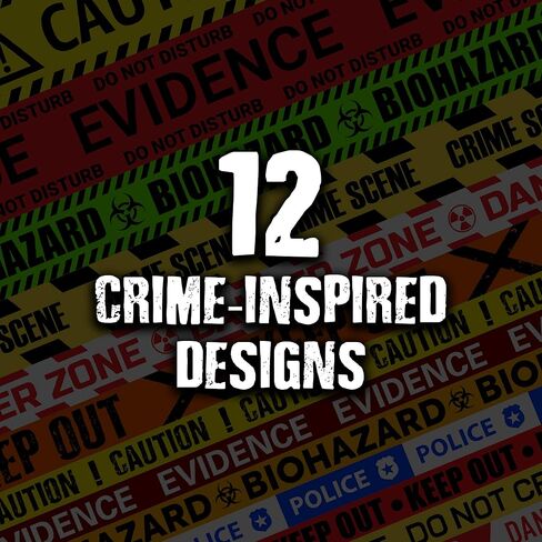 Unsolved Case Files Caution Tape Set – 12 Rolls for Mystery Game Nights, Scrapbooking & Crafts – from in Kuwait