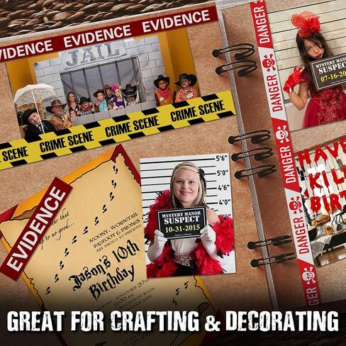 Unsolved Case Files Caution Tape Set – 12 Rolls for Mystery Game Nights, Scrapbooking & Crafts – from in Kuwait