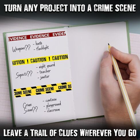 Unsolved Case Files Caution Tape Set – 12 Rolls for Mystery Game Nights, Scrapbooking & Crafts – from in Kuwait