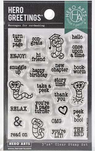 Hero Arts Clear STMP, Bookworm Messages in Saudi Arabia