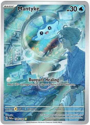 Pokemon - Mantyke 189/182 - Paradox Rift - Illustration Rare - Single Card in Saudi Arabia