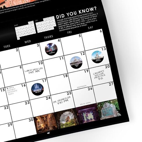 WDW Magazine 2026 Wall Calendar - مع ملصقات تخطيط الرحلة والاحتفال بمكافآت لـ Disney World و Disney Cruise وأعياد الميلاد وإجازات العائلة والتوافه الممتعة in Saudi Arabia