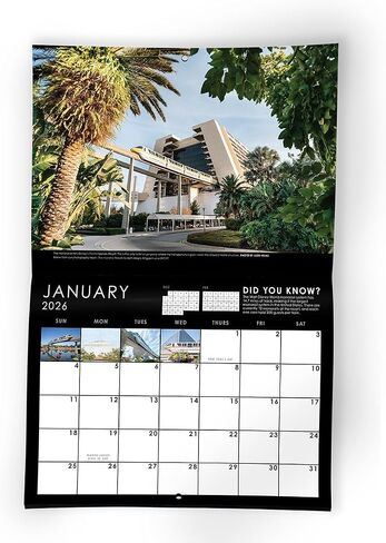 WDW Magazine 2026 Wall Calendar - مع ملصقات تخطيط الرحلة والاحتفال بمكافآت لـ Disney World و Disney Cruise وأعياد الميلاد وإجازات العائلة والتوافه الممتعة in Saudi Arabia