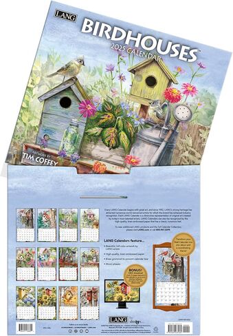 Lang Companies, Birdhouses 2026 Wall Calendar by Tim Coffey, 13.4'' X 12'', 12-Month Calendar with Stapled Binding in Saudi Arabia