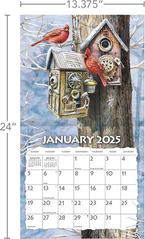 Lang Companies, Birdhouses 2026 Wall Calendar by Tim Coffey, 13.4'' X 12'', 12-Month Calendar with Stapled Binding in Saudi Arabia