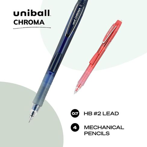 أقلام الرصاص الميكانيكية Uniball Chroma 4 ، 0.5 مم - براميل ملونة متنوعة - حزمة متنوعة من أقلام الرصاص الميكانيكية Uniball in Saudi Arabia