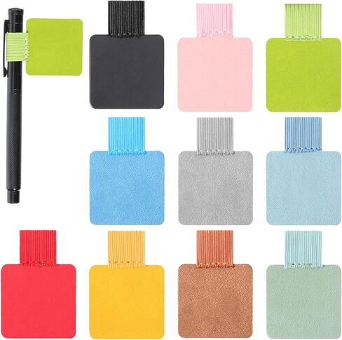 10Pcs Pen Loop Holder for Notebook Self Adhesive Pencil Holders Elastic Planner Pen Holder for Notebooks Journals Calendars, Mixed Color in Kuwait