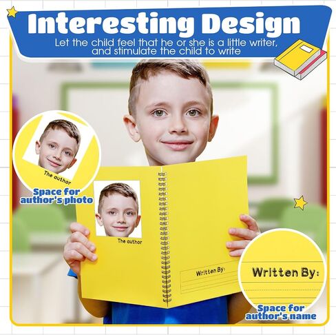 Henoyso 10 Pcs 100/50 Sheets Primary Composition Notebook K-2 Bulk Spiral Primary Journal Drawing Handwriting Practice for Kids Kindergarten 1st 2nd Back to School Supplies (Bright Color,50 Sheets) in Saudi Arabia