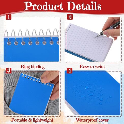 Divina Vitae 50pcs Mini Spiral Noteboor 3 × 5 بوصة منصات ملاحظة صغيرة أعلى محدد الكلية المبطنة بالورق المحكم حجم الجيب لمكتب المنزل ، 75 ورقة/وسادة ، 5 ألوان in Saudi Arabia