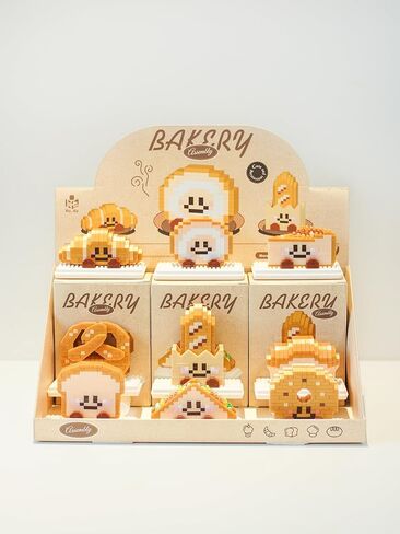 9 مجموعة من سلسلة Happy Bread Series سلسلة لطيفة سلسلة Toy Mini Bricks Micro Building Kit Toys Desktop Orments Gift for البالغين أطفال in Kuwait