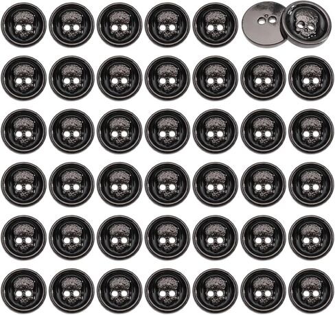 chgcraft 40 pcs 2 ثقوب مسطحة أزرار جمجمة جمجمة أزرار شكل جمجمة الزر الرأس الزر الزخرفة الزخرفة زبدة جمجمة لدعاوى البلوزات تنانير المعطف in Saudi Arabia