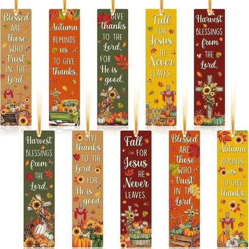 Taobary 100 PCS Fall Conknllks Lound Bulk Fall for يسوع ، لم يترك أبدًا مرجعية دينية دينية تصميم علامات كتابية لورق الخريف للبالغين للكنيسة الكتاب المقدس للمحبي in Saudi Arabia