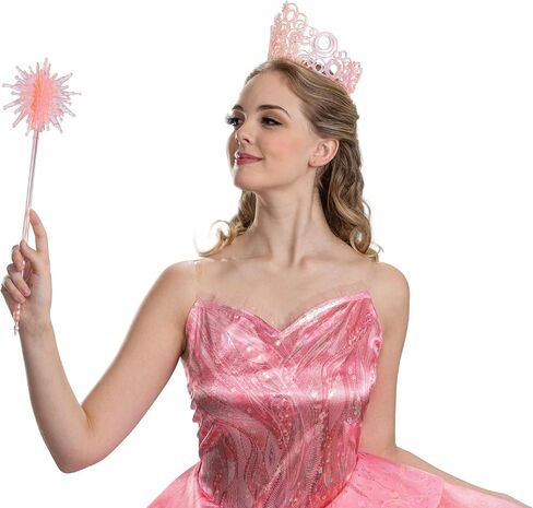 Wicked Glinda Crown and Wand Costume Accessory Set, Official Wicked Crown and Wand with Sparkling Details, One Size in Saudi Arabia