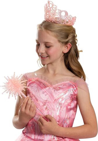 Wicked Glinda Crown and Wand Costume Accessory Set, Official Wicked Crown and Wand with Sparkling Details, One Size in Saudi Arabia