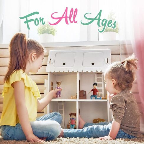 مجموعة دمى بيفرلي هيلز TM Sweet Li'l Family Dollhouse People مجموعة من شخصيتين مجسمتين للأم والأب، ملحقات بيت الدمية للأطفال الصغار in Kuwait