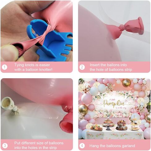 Mehofond Fall Pumpkin Duth Dust Decorations ، Pink Little Pumpkin Baloons Garland Garland Arch Kit ، Mission Autumn Sime Baby Shower Party Supplies 127pcs with Bird Girl Dower Tableoth and Floral Pumpkin Banner in Saudi Arabia