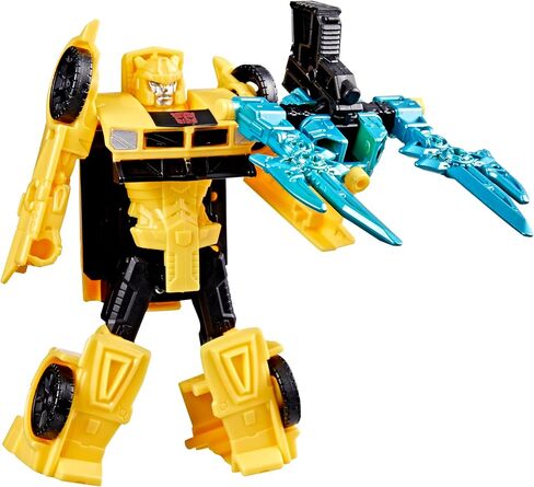 Transformers CYBERWORLD Bumblebee Armored Cyber Changers 4-Inch Action Figure, Quick Change to Car Mode, Robot Toys for Boys and Girls 6 and Up in Saudi Arabia