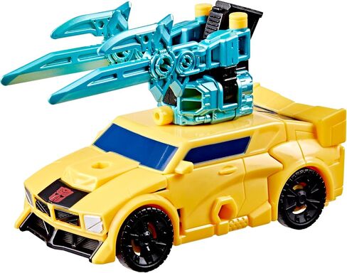 Transformers CYBERWORLD Bumblebee Armored Cyber Changers 4-Inch Action Figure, Quick Change to Car Mode, Robot Toys for Boys and Girls 6 and Up in Saudi Arabia