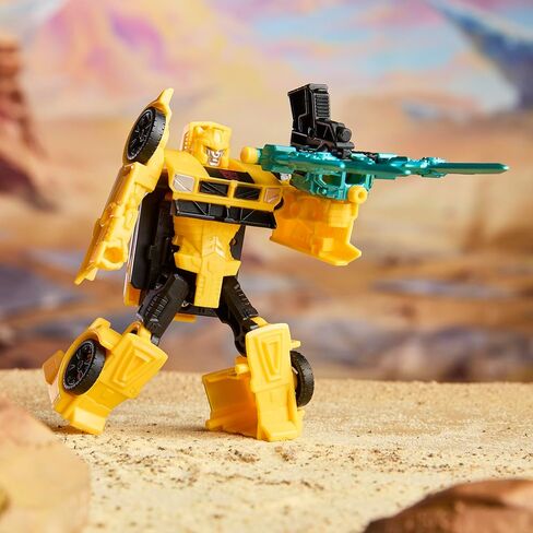 Transformers CYBERWORLD Bumblebee Armored Cyber Changers 4-Inch Action Figure, Quick Change to Car Mode, Robot Toys for Boys and Girls 6 and Up in Saudi Arabia