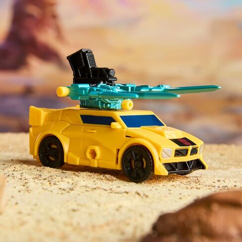 Transformers CYBERWORLD Bumblebee Armored Cyber Changers 4-Inch Action Figure, Quick Change to Car Mode, Robot Toys for Boys and Girls 6 and Up in Saudi Arabia