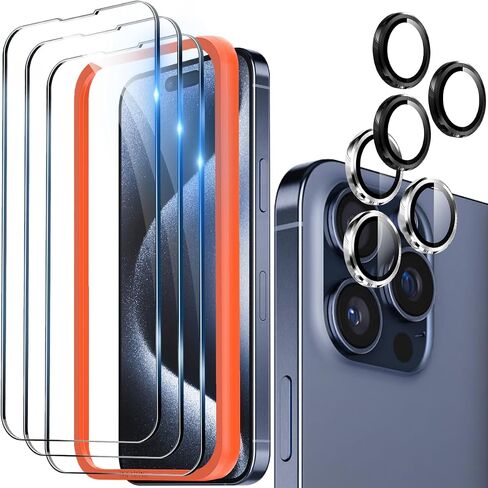 NEEPART 4 ​​عبوات من واقي الشاشة الزجاجي المقوى لهاتف iPhone 11/XR [6.1 بوصة]، حماية المستشعر، فيلم زجاج مقوى 9H، مضاد للخدش، صديق للحافظة، سهل التركيب، خالٍ من الفقاعات، صديق للحافظة in Kuwait