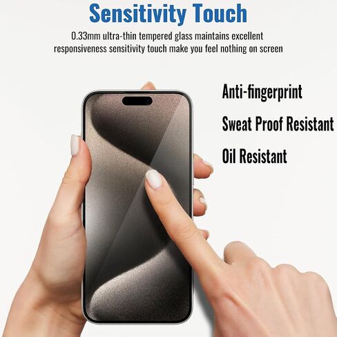 NEEPART 4 ​​عبوات من واقي الشاشة الزجاجي المقوى لهاتف iPhone 11/XR [6.1 بوصة]، حماية المستشعر، فيلم زجاج مقوى 9H، مضاد للخدش، صديق للحافظة، سهل التركيب، خالٍ من الفقاعات، صديق للحافظة in Kuwait