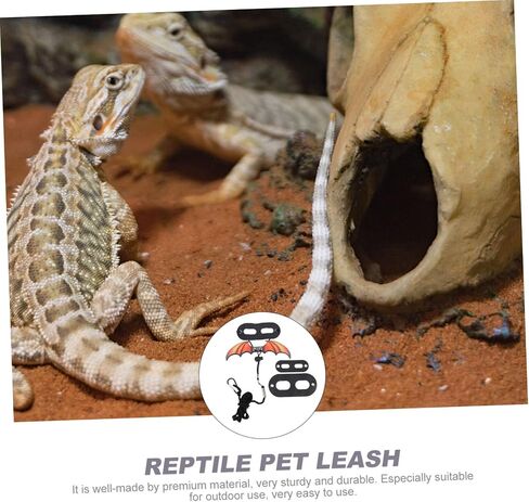 Garneck 1set Lightweight Portable Bearded Dragon Leash Breathable Comfortable Small Animal Harness Iguana Accessories Live Lizard Reptile Walking Rope in Saudi Arabia