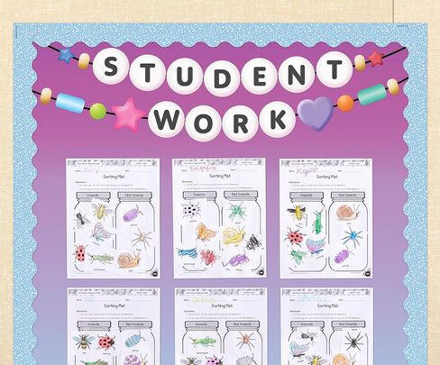 Teacher Created Resources Purple and Blue Color Wash Better Than Paper Bulletin Board Roll in Saudi Arabia