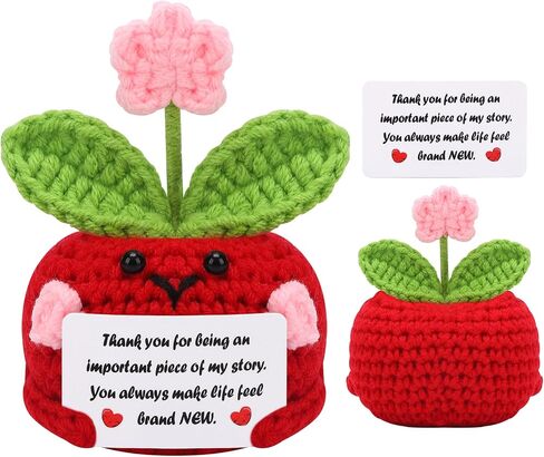 Handmade Positive Sunflower Crochet, Inspirational Gift for Women, Thoughtful Present from Daughter/Son, Sometimes You Forget You're Awesome, Birthday, Appreciation Coworker, Friend, Teacher Gifts in Saudi Arabia