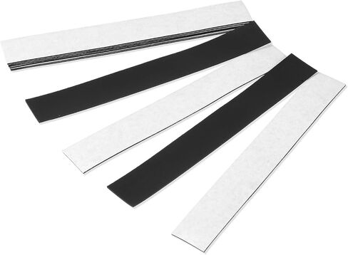 10 Pcs Magnetic Strips with Adhesive Backing, Flat Magnetic Strips for Crafts, Rectangle Magnetics Tape for DIY Projects, Flexible Magnetics Strip for Whiteboard Organization (5.9 X 0.78 X 0.04 Inch) in Saudi Arabia