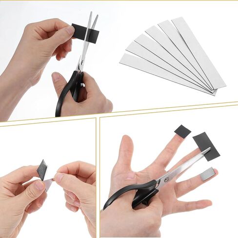 10 Pcs Magnetic Strips with Adhesive Backing, Flat Magnetic Strips for Crafts, Rectangle Magnetics Tape for DIY Projects, Flexible Magnetics Strip for Whiteboard Organization (5.9 X 0.78 X 0.04 Inch) in Saudi Arabia