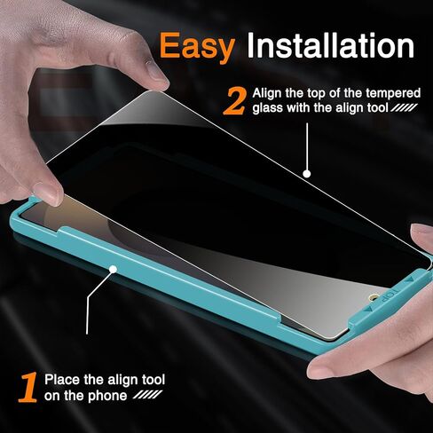 Milomdoi 3 Pack Screen Protector for Samsung Galaxy S23 6.1 Inch with 3 Pack Tempered Glass Camera Lens Protector, Ultra 9H Accessories, Case Friendly, Mounting Frame, 2.5D Curved - HD in Saudi Arabia