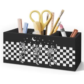 حامل القلم الأسود السوداء للمكتب المنزلي ، هدايا عاشق القطط ، سحر القمر الزهري الأزهار السوداء للقطط الفرش in Kuwait