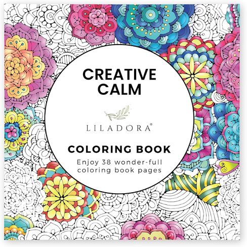 Liladora Creative Creative - كتب التلوين للبالغين الاسترخاء ، مع 38 صفحة عجب. للاسترخاء وتخفيف هدية الإجهاد. كتب تلوين الكبار للنساء. كتاب تلوين اليقظة. in Kuwait