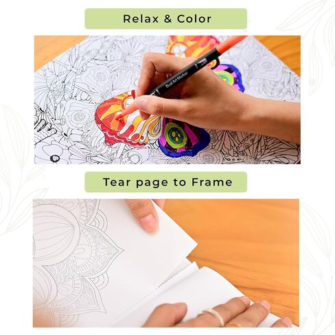 Liladora Creative Creative - كتب التلوين للبالغين الاسترخاء ، مع 38 صفحة عجب. للاسترخاء وتخفيف هدية الإجهاد. كتب تلوين الكبار للنساء. كتاب تلوين اليقظة. in Kuwait
