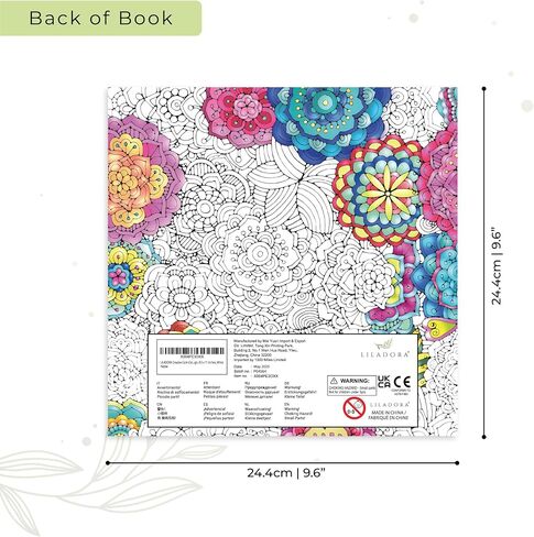 Liladora Creative Creative - كتب التلوين للبالغين الاسترخاء ، مع 38 صفحة عجب. للاسترخاء وتخفيف هدية الإجهاد. كتب تلوين الكبار للنساء. كتاب تلوين اليقظة. in Kuwait