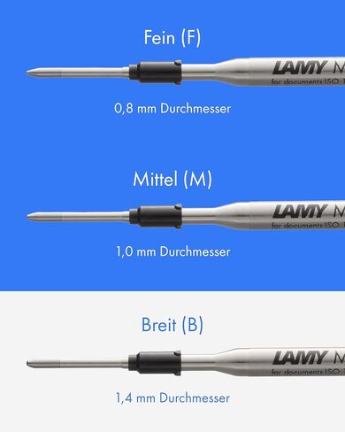 واحد Lamy M16 Ballpen إعادة ملء الأسود عريض in Saudi Arabia