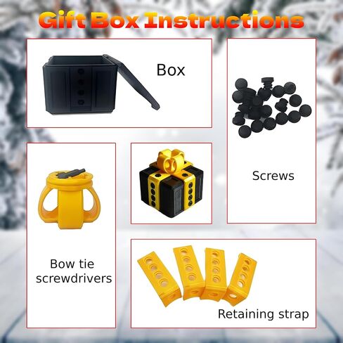 Annoying Present Box with Screws, Finger in a Box, Funny Christmas Gag Gifts for Adults, Weird Joke Prank Gifts for Men, Pranks Gift Box for Adults(A+B) in Saudi Arabia